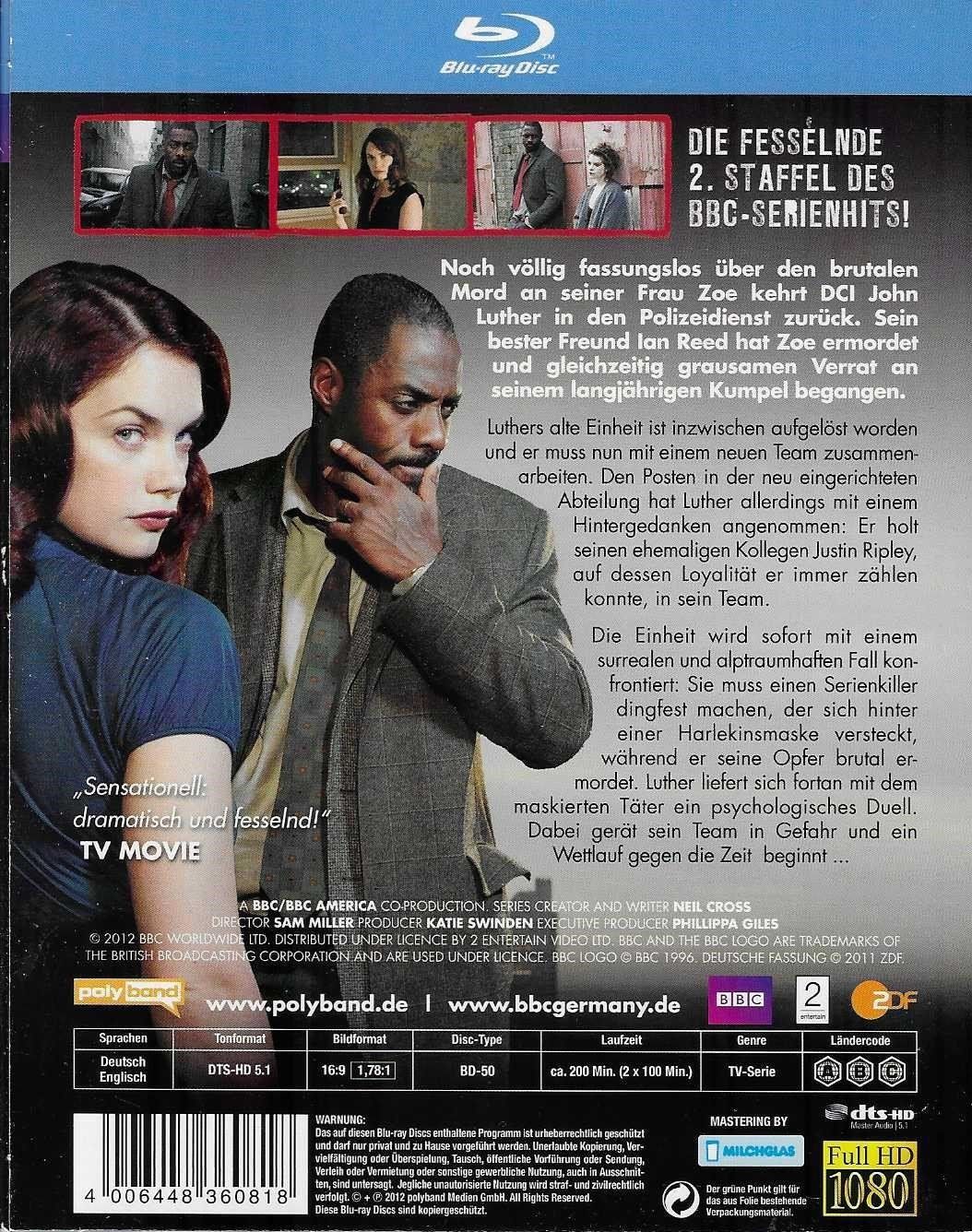 Tous les DVDs: Luther - Staffel 2 - Blu-ray – D'occasion à Flims - Dorf par Stagediver 1