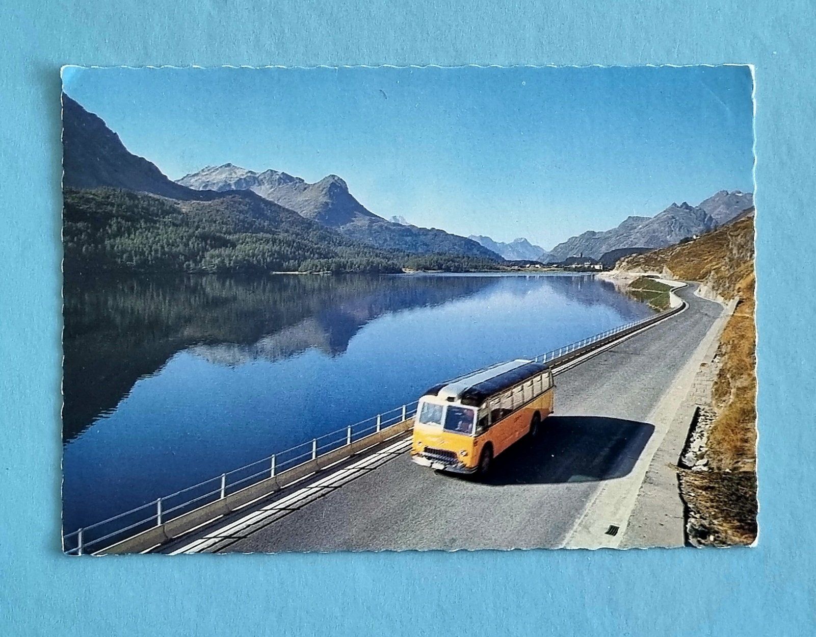 Ansichtskarten: Silsersee - Postauto - Maloja Strasse - 1975 – Gebraucht aus Rothrist von RROENK