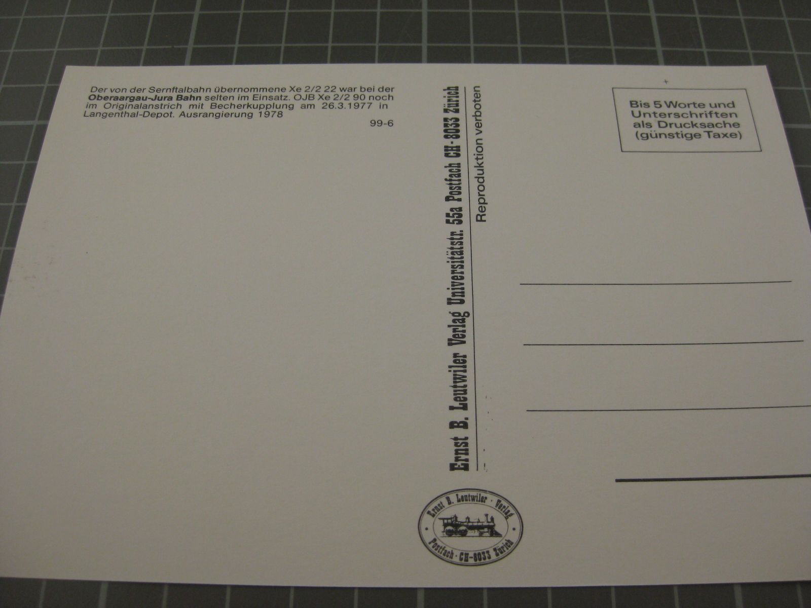 Cartoline postali: AK Langenthal mit Zug  – Nuovo (secondo la descrizione) da Malters venduto da Marosko 1