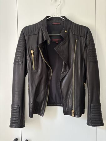 Lederjacke schwarz Froccella 38 (eher 36)