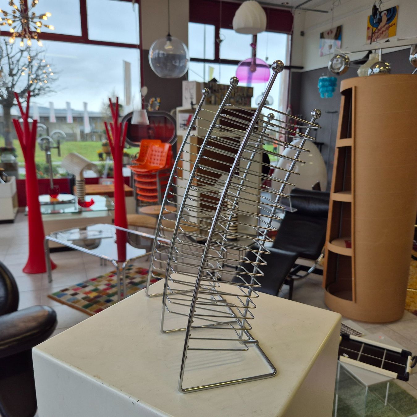 Scaffali: CD-Ständer CD-Regal Metall Chrom Tisch- Regal 40 CD – Usato da Nottwil venduto da Wondewa-Shop 9