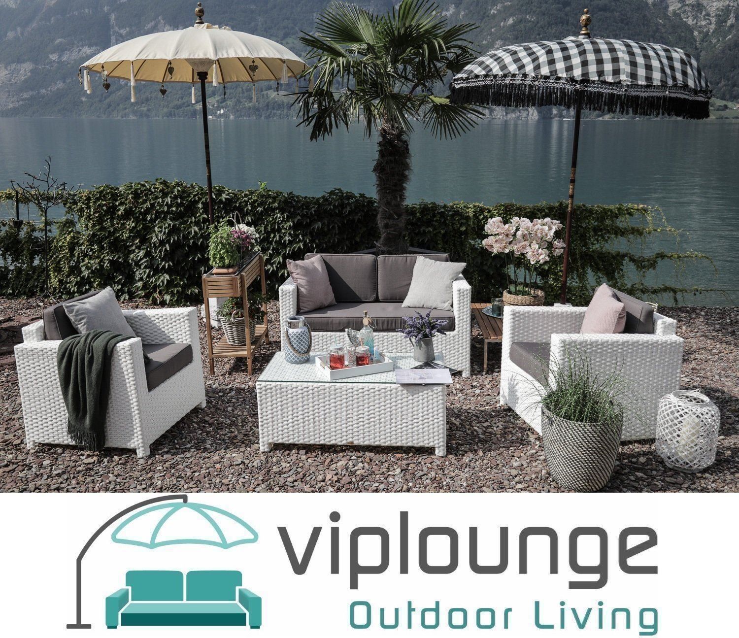 Viplounge Sofas: Gartensitzgruppe ➔ Loungemöbel Set weiss – Neu und originalverpackt aus Uznach von viplounge 3