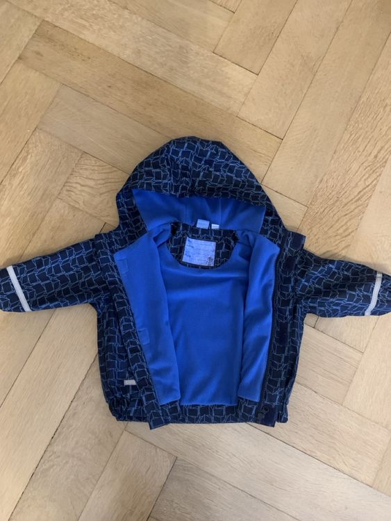 Regenkombi, Regenhose, Regenjacke gefüttert, 80/86 (Gebraucht