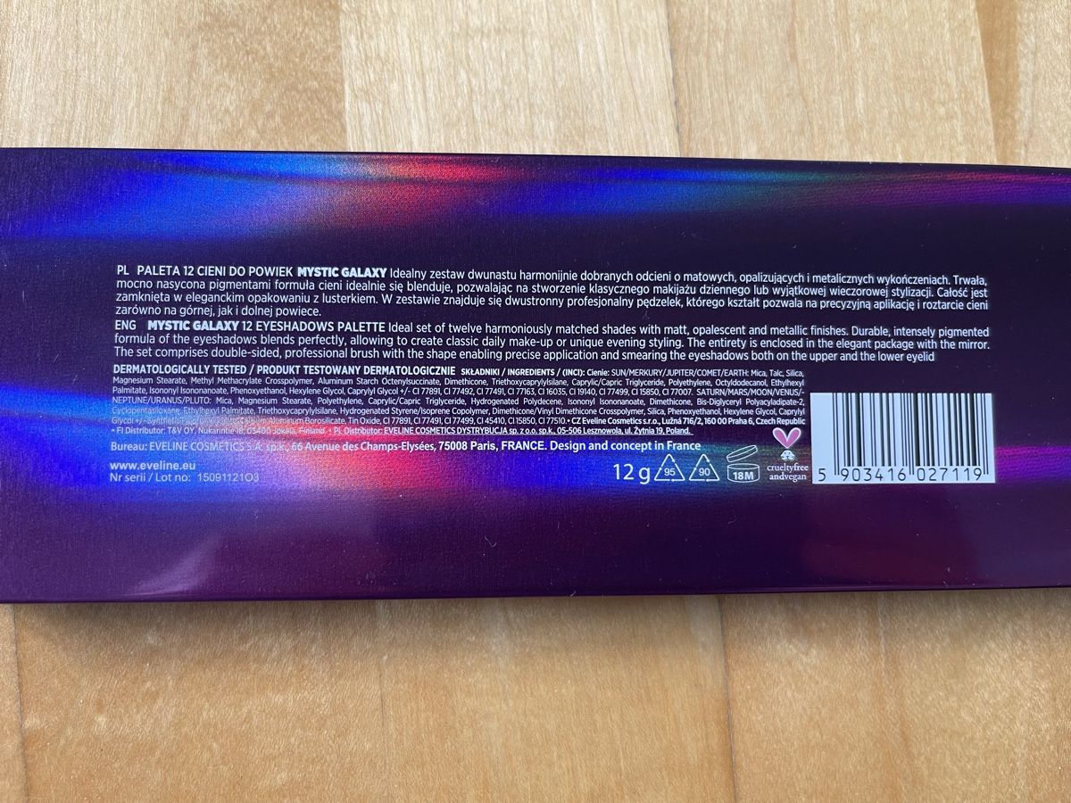 Make-up: Mystic Galaxy 12 eyeshadow palette – Nuovo e nell'imballaggio originale da Zürich venduto da AnaMK 3