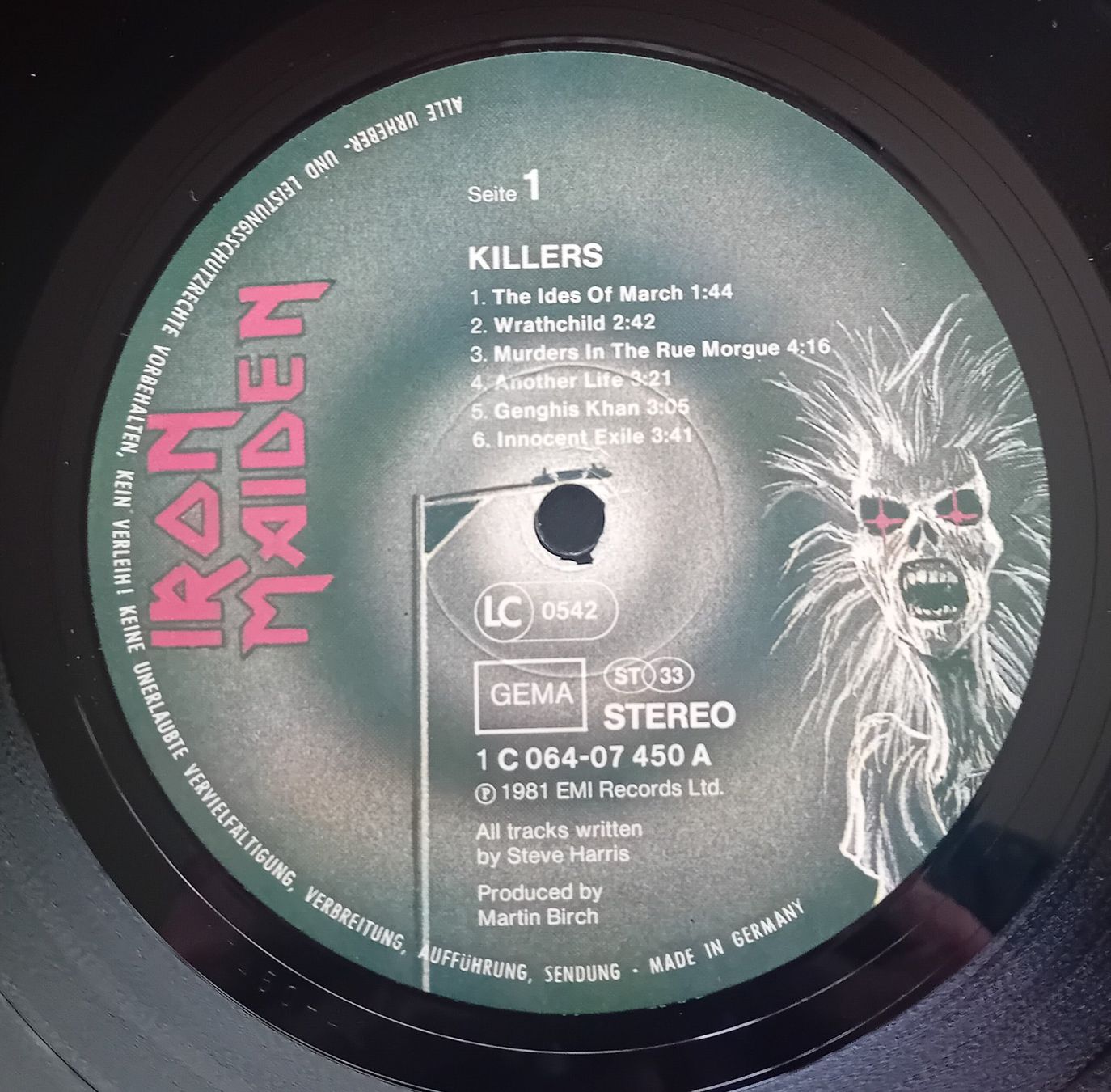 Schallplatten: IRON MAIDEN Killers 1981 Heavy-Metal – Gebraucht aus Nänikon von  3