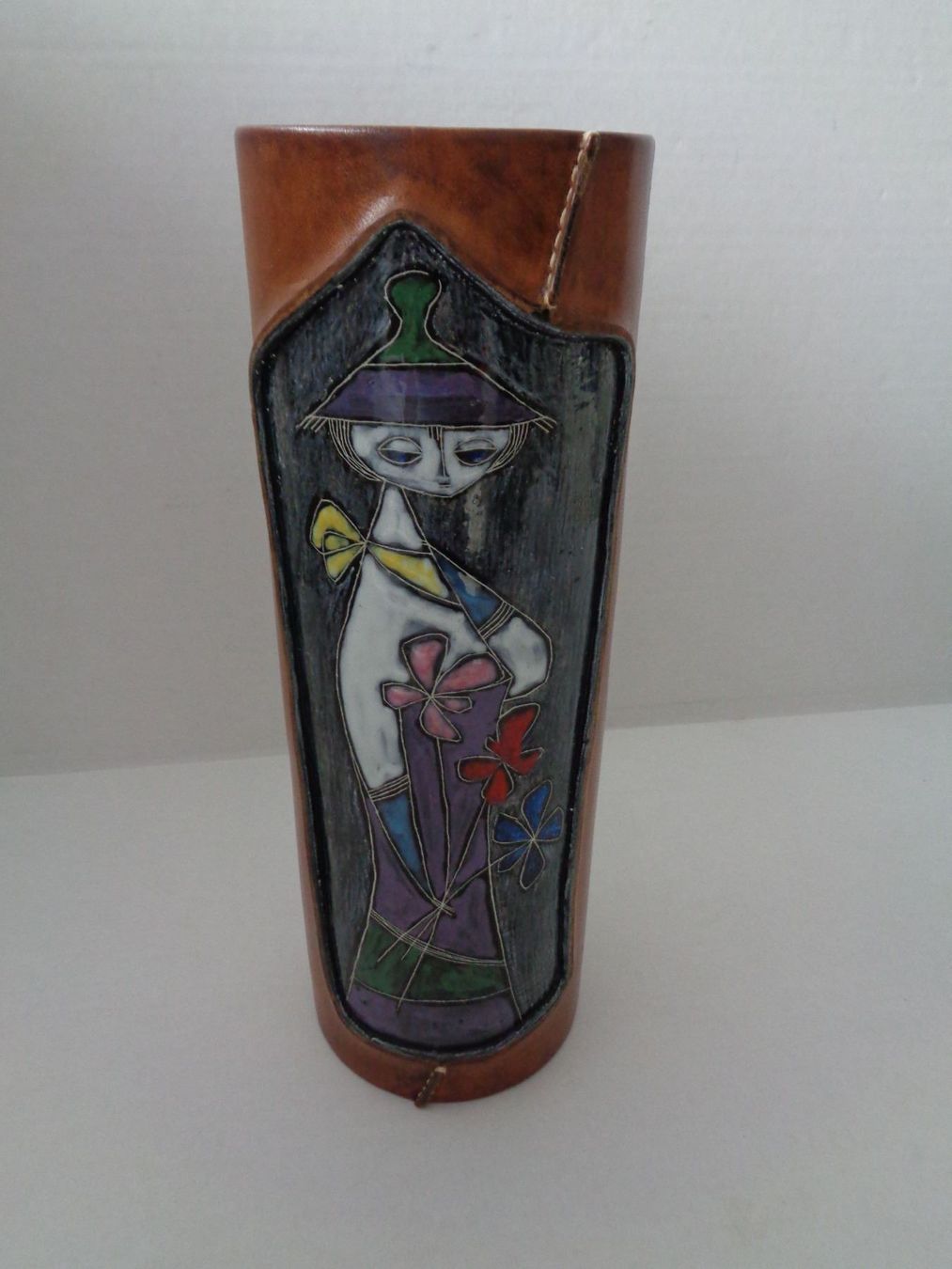 Vasi & Recipienti: Marcello Fantoni Vase mit Leder – Usato da Chur venduto da omonia