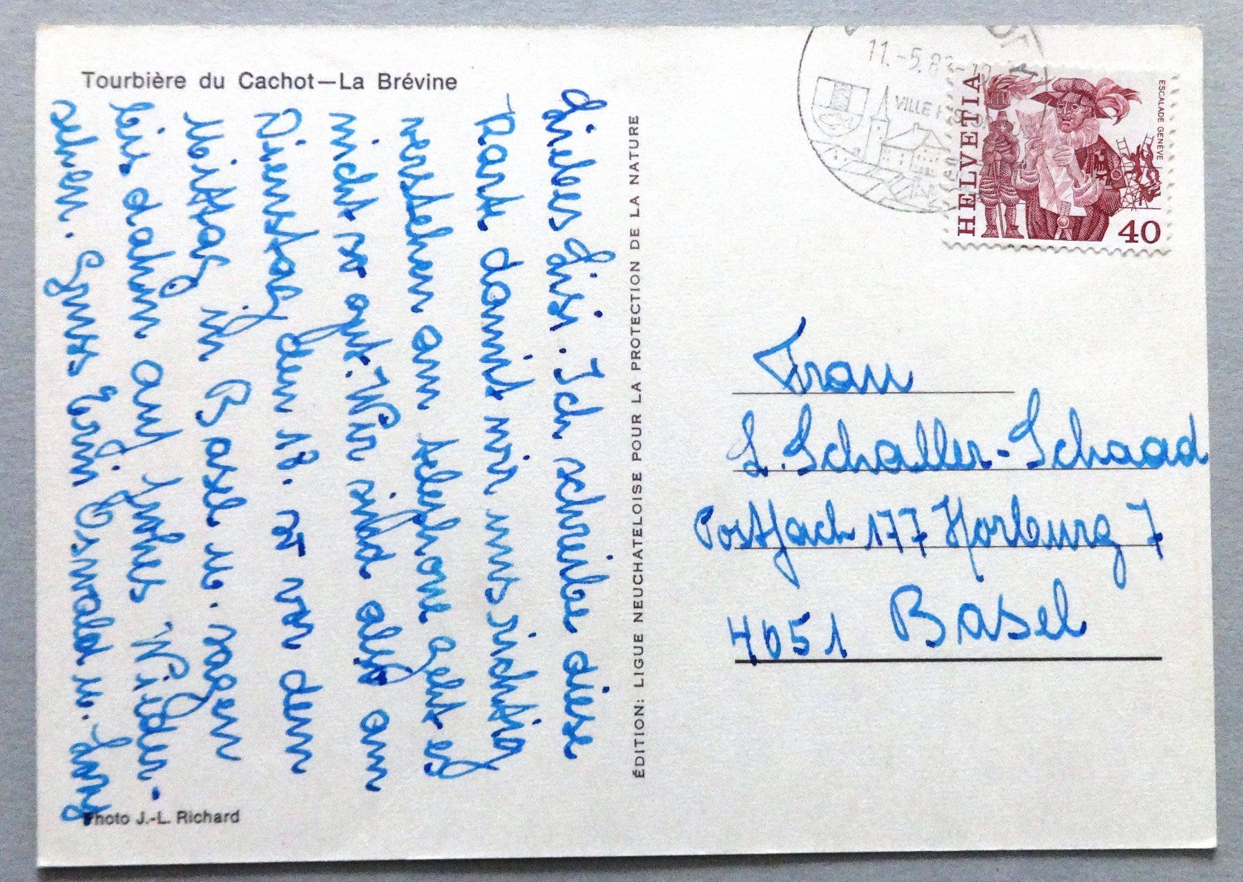 Cartoline postali: Tourbière du Cachot - La Brévine – Usato da Fétigny venduto da Billy2miny 1
