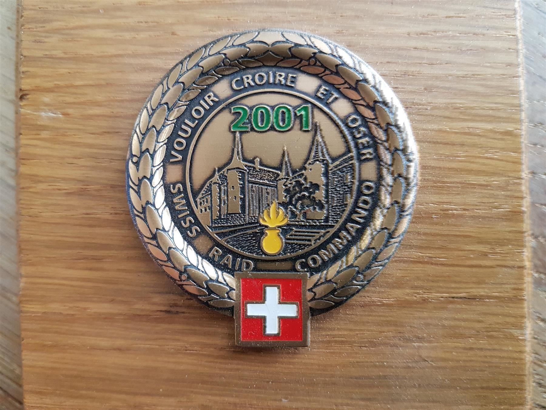 Placchette & Badge: Béret Emblem SWISS RAID COMMANDO 2001 – Nuovo (secondo la descrizione) da Erlinsbach venduto da S700 1