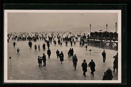 AK Zürich, Seegfrörne 1929, Eisbahn