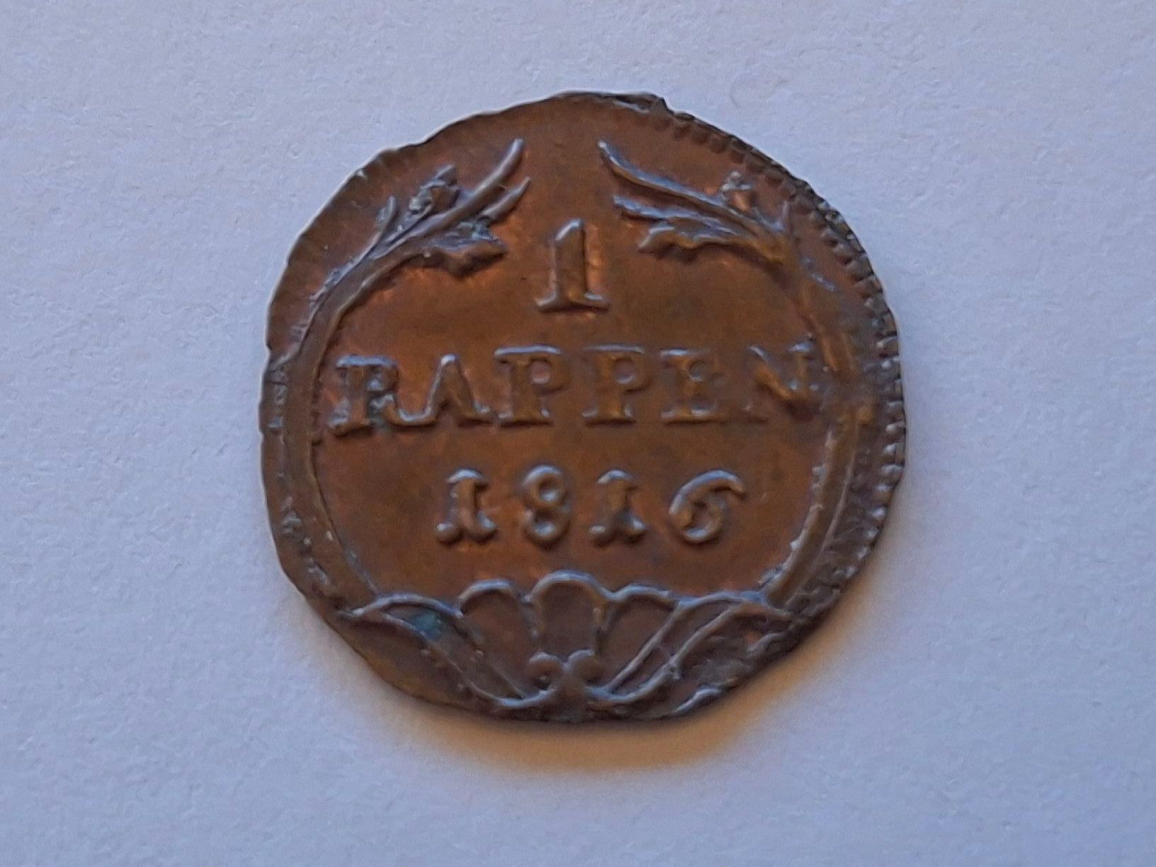 Alle Münzen: Schwyz 1 Rappen 1816 +++ TOP +++ – Gebraucht aus Pfungen von Aguti77