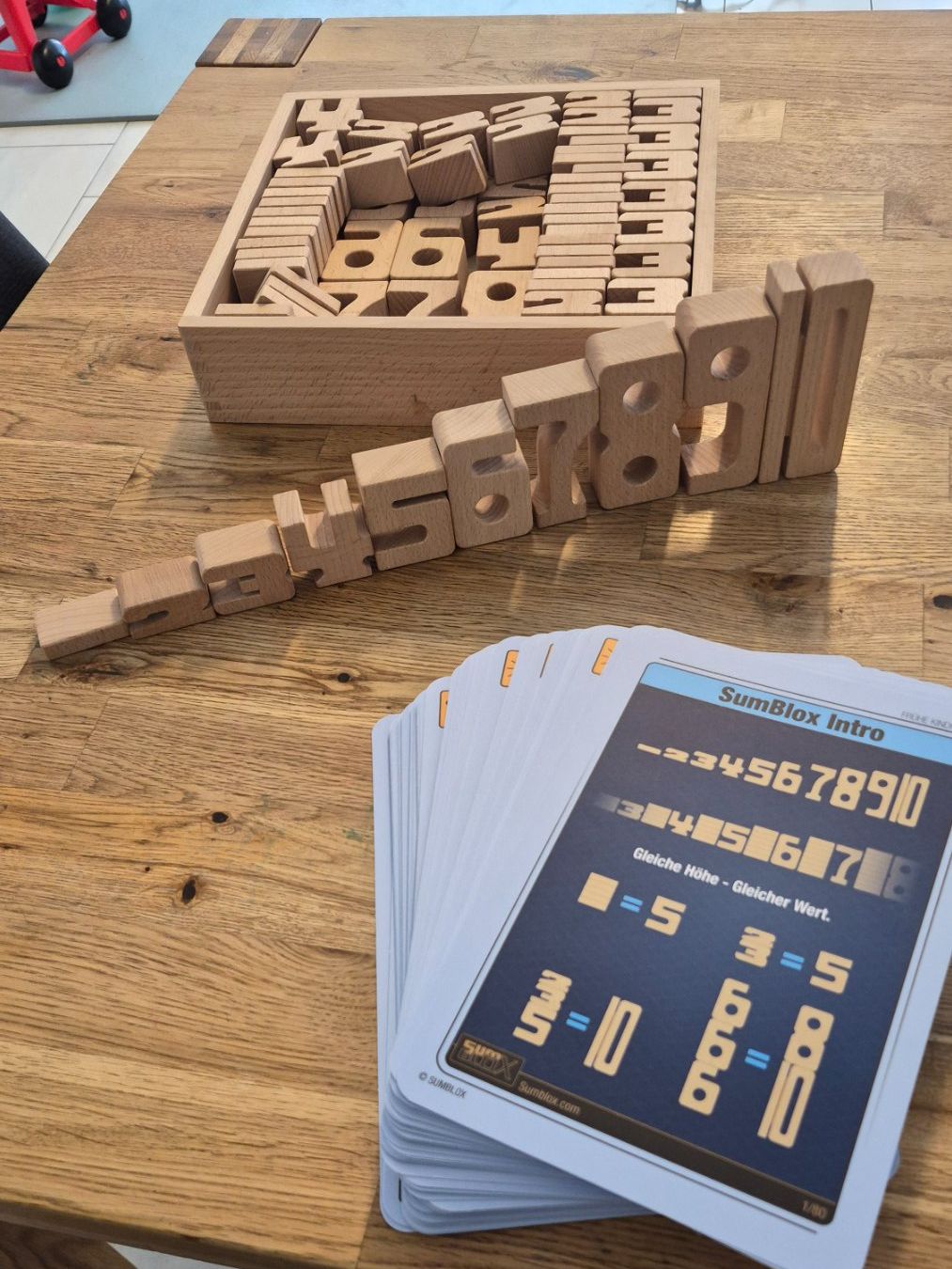 Giochi: SumBlox Set mit Holzzahlen und Karten – Usato da Illnau venduto da patrickhe