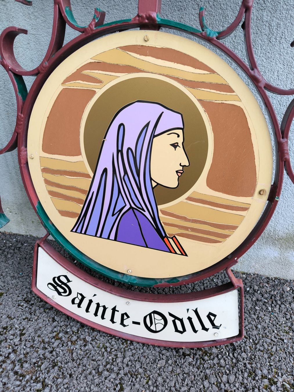 Schilder: Enseigne Hôtel Sainte Odile – Gebraucht aus Wittenheim von LeGrenierdeSam 2