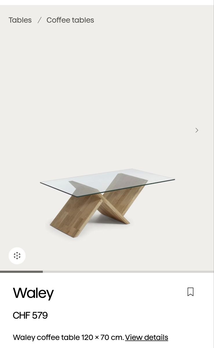 Tavoli: coffee table / Tisch  – Usato da Zürich venduto da asc_75yr