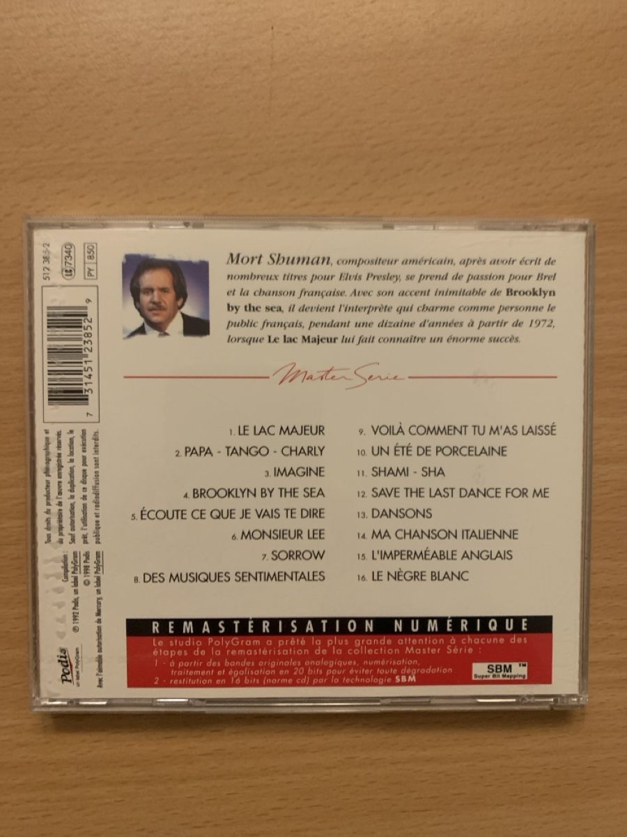 CD: CD Mort Shuman Master Série Vol. 1 – Usato da Salavaux venduto da Lune_Diurne 1