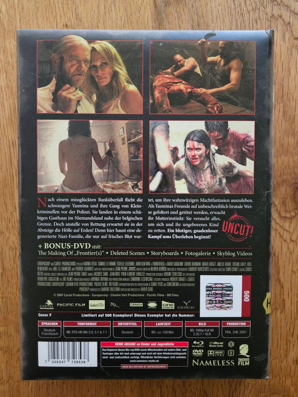 Tutti i DVDs: Frontier(s) von Nameless media – Usato da St.Gallen venduto da Capsule_Corporation 1