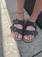 Birkenstock Arizona sandales noir taille 41 usées 