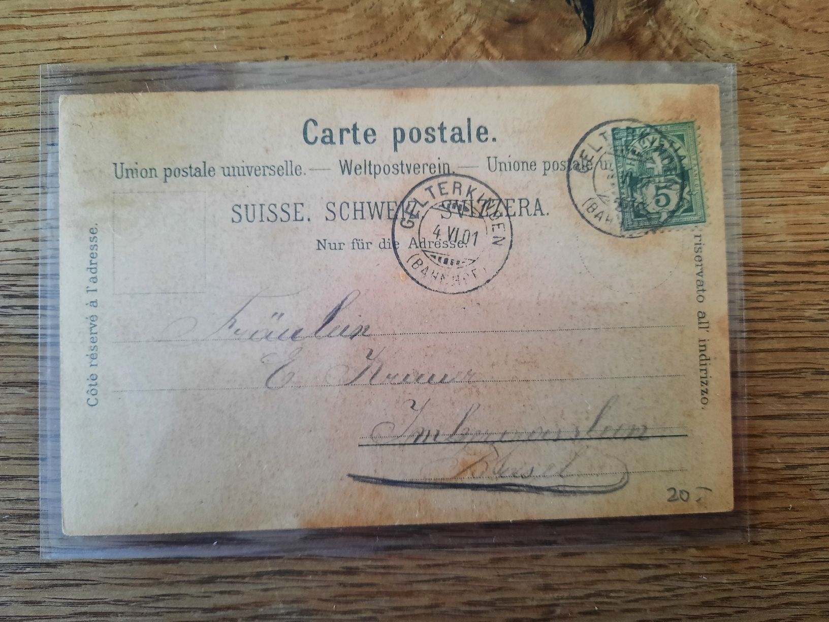 Cartoline postali: Ansichtskarte Litho Farnsburg BL – Usato da Basel venduto da KTV 1