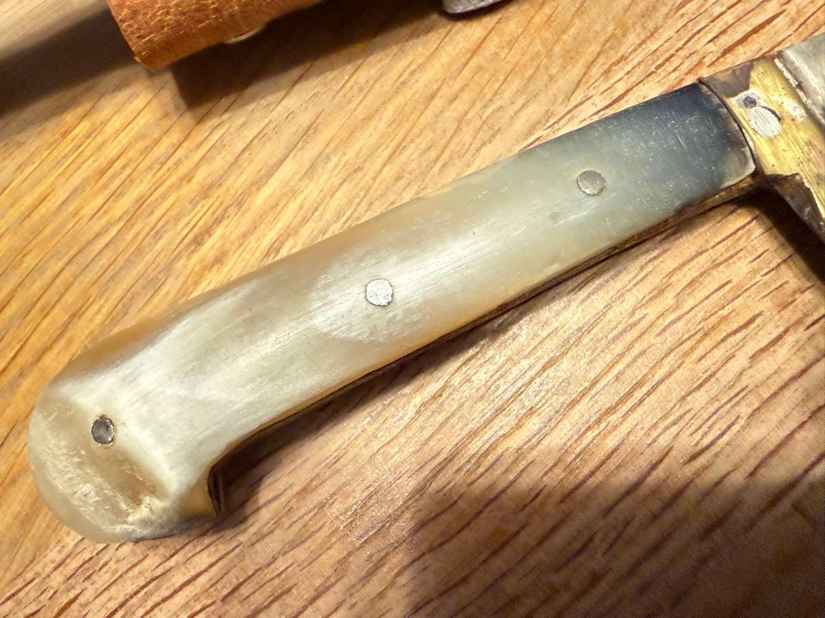 Accessori: Altes Messer mit Horn-Griff Jagdmesser – Usato da Goldach venduto da Messerguru 6