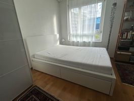 IKEA MALM Bettgestell mit Matratze (140x200)
