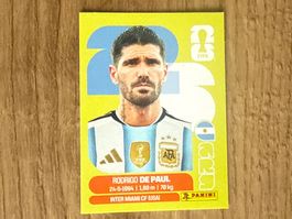 Panini FIFA WM 2026 Sticker Rodrigo De Paul ARG 10
