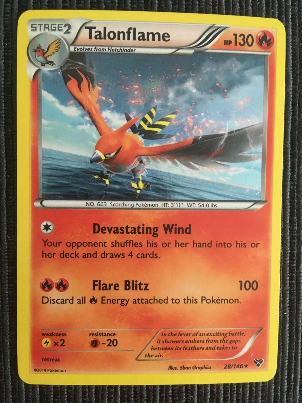 Pokémon Sammelbilder & Trading cards: Pokemon Talonflame Holo XY 2014 – Neu (gemäss Beschreibung) aus Wabern von Collectfun