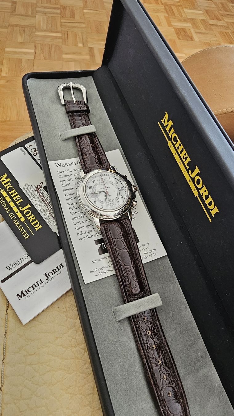 Michel Jordi Orologi: Michel Jordi ethno chrono valjoux – Usato da vevey venduto da Edwatch 9