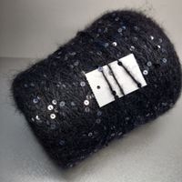 Sesia Mohair SuperKid Seide Pailettes Art. Aurora 430g nero