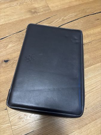 Cale's Laptoptasche dunkelbraun Leder NEU