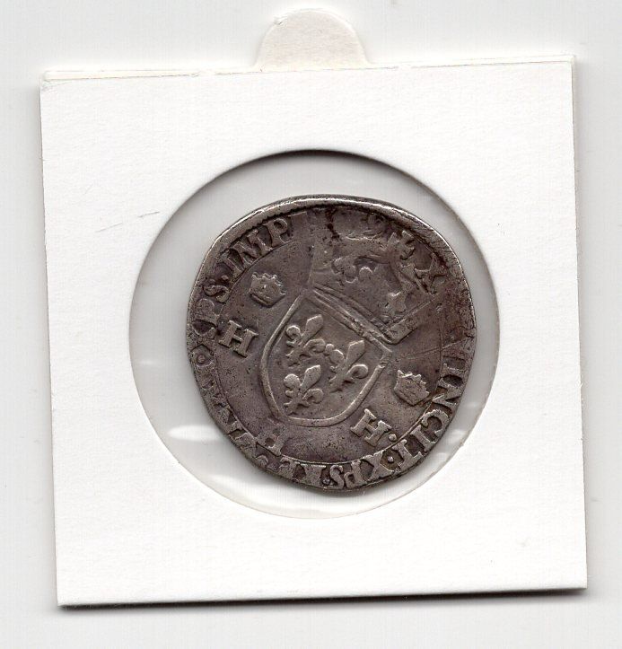 Tutti le monete: (2269) Frankreich, Teston 1559, Silber ss – Usato da Rüthi (Rheintal) venduto da erdnuessli1 1