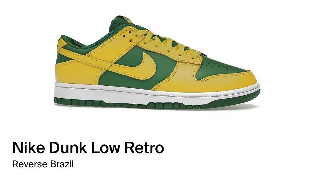 Nike Scarpe da donna: Nike Dunk Low Retro Reverse Brazil, US W 40 – Usato da Weiach venduto da rupi91 1