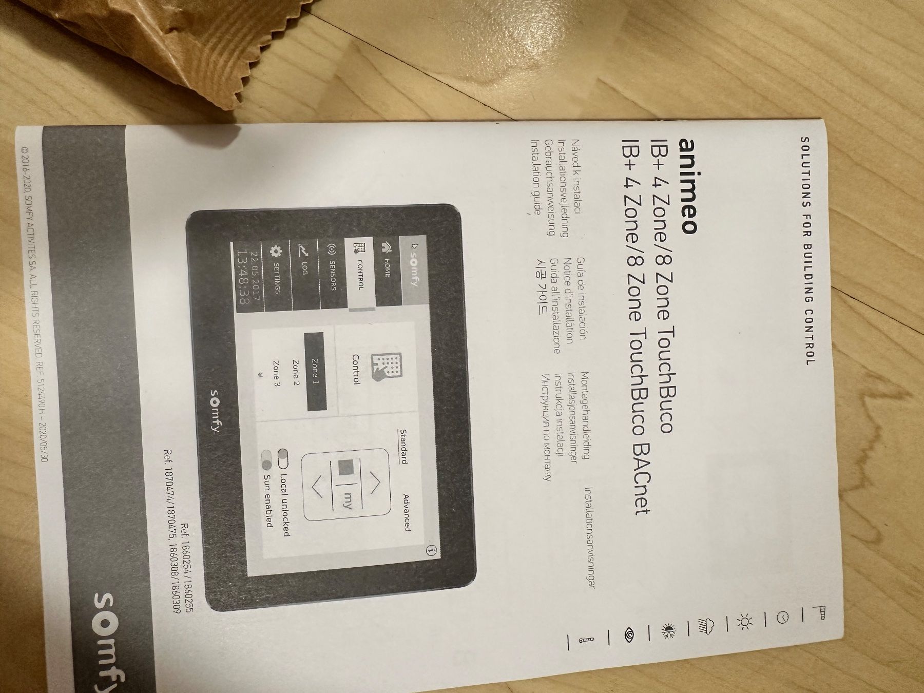 Somfy Markisen: Somfy Animeo IB+ 4 Zone Touch Buco – Neu und originalverpackt aus niederhasli von rami016 2