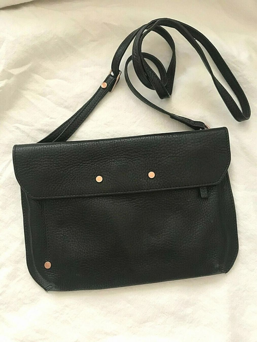 Borse da donna: FILIPPA K / Black leather bag with adjustable strap – Usato da Zürich venduto da lils01