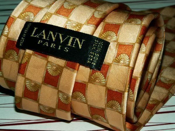 Lanvin Krawatten: LANVIN cravate en soie / seiden Krawatte – Gebraucht aus Cossonay-ville von Super-Price-Quality 3