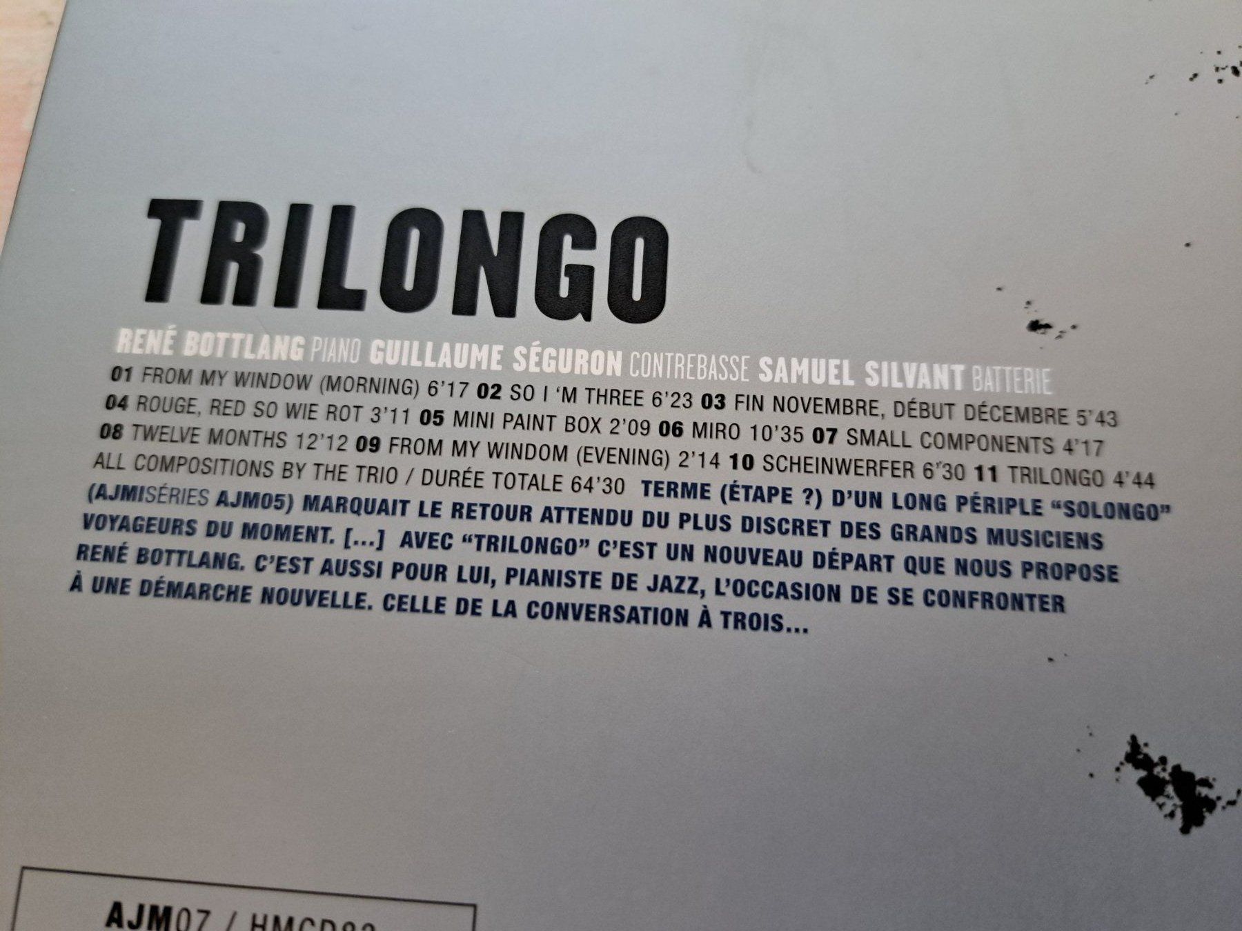 CD: CD René Bottlang - Trilongo – Usato da Pully venduto da bro_n52j 2