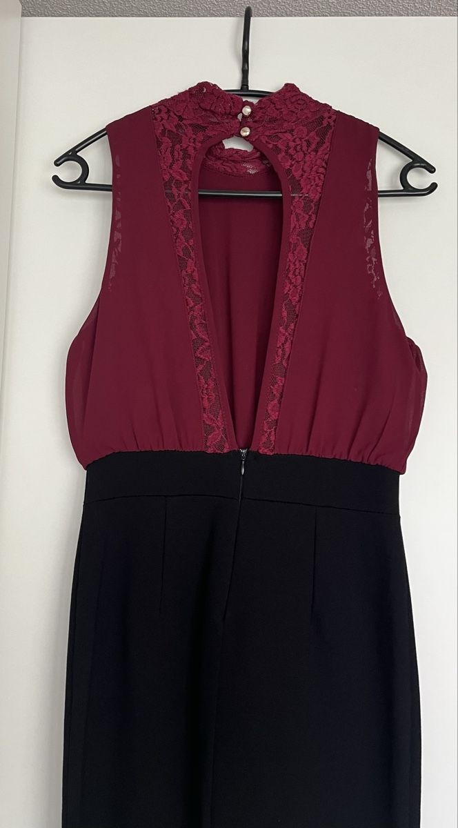 Vestiti: Kleid mit Spitze, bordeaux/schwarz, Gr. M – Nuovo (secondo la descrizione) da Seengen venduto da iri_2swq 1