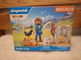 PLAYMOBIL 72039 Tierlihof Bauer mit Kuh