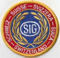 SIG Aufnäher Schweiz, Suisse, Svizzera - Rarität! Stoff