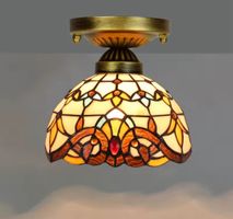 Plafonnier en vitrail – Mosaïque Style  Antique Europe