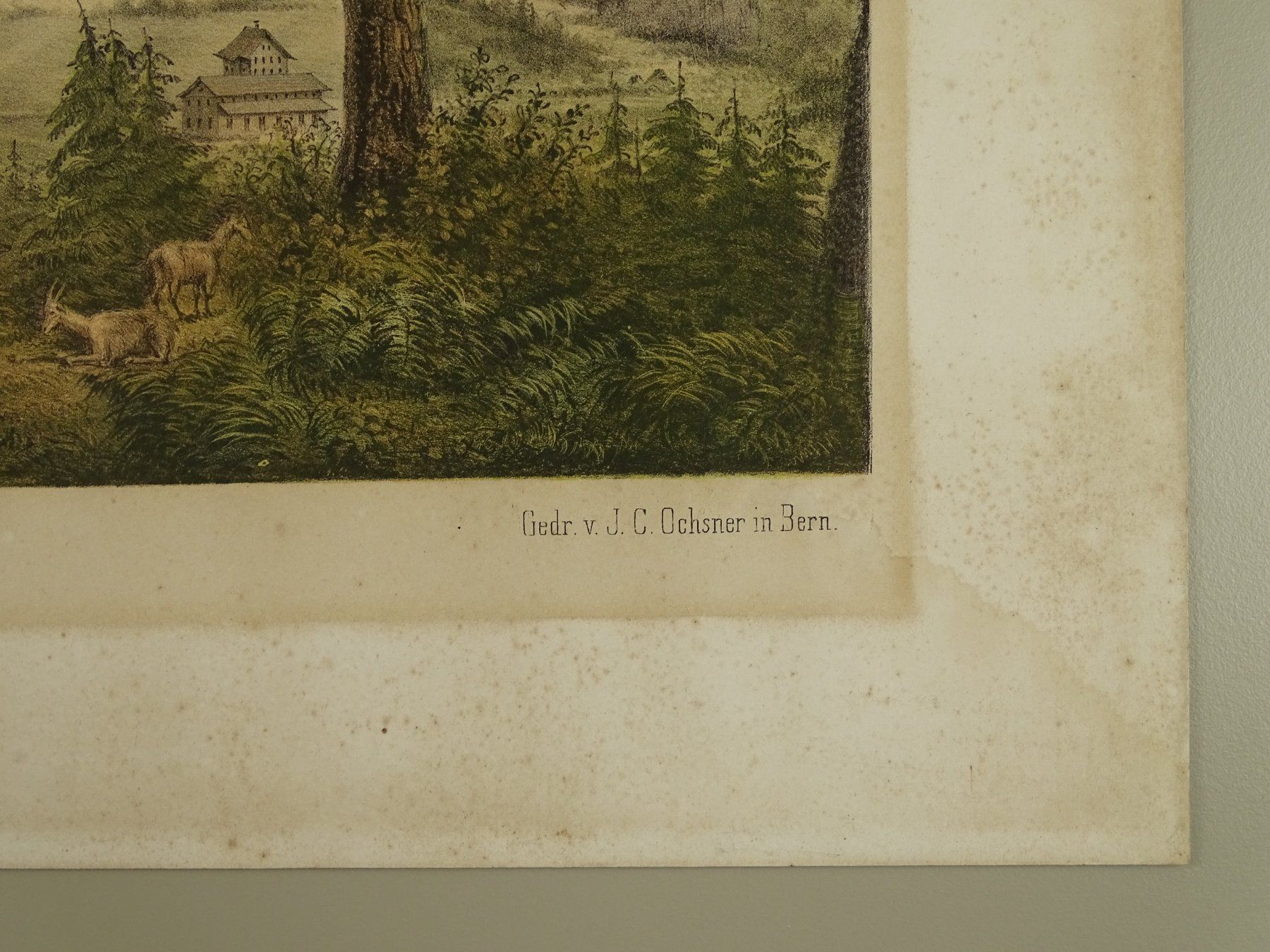 Incisioni: SUMISWALD, LITHOGRAPHIE UM 1870 – Usato da Grüningen venduto da Kartensammler 5