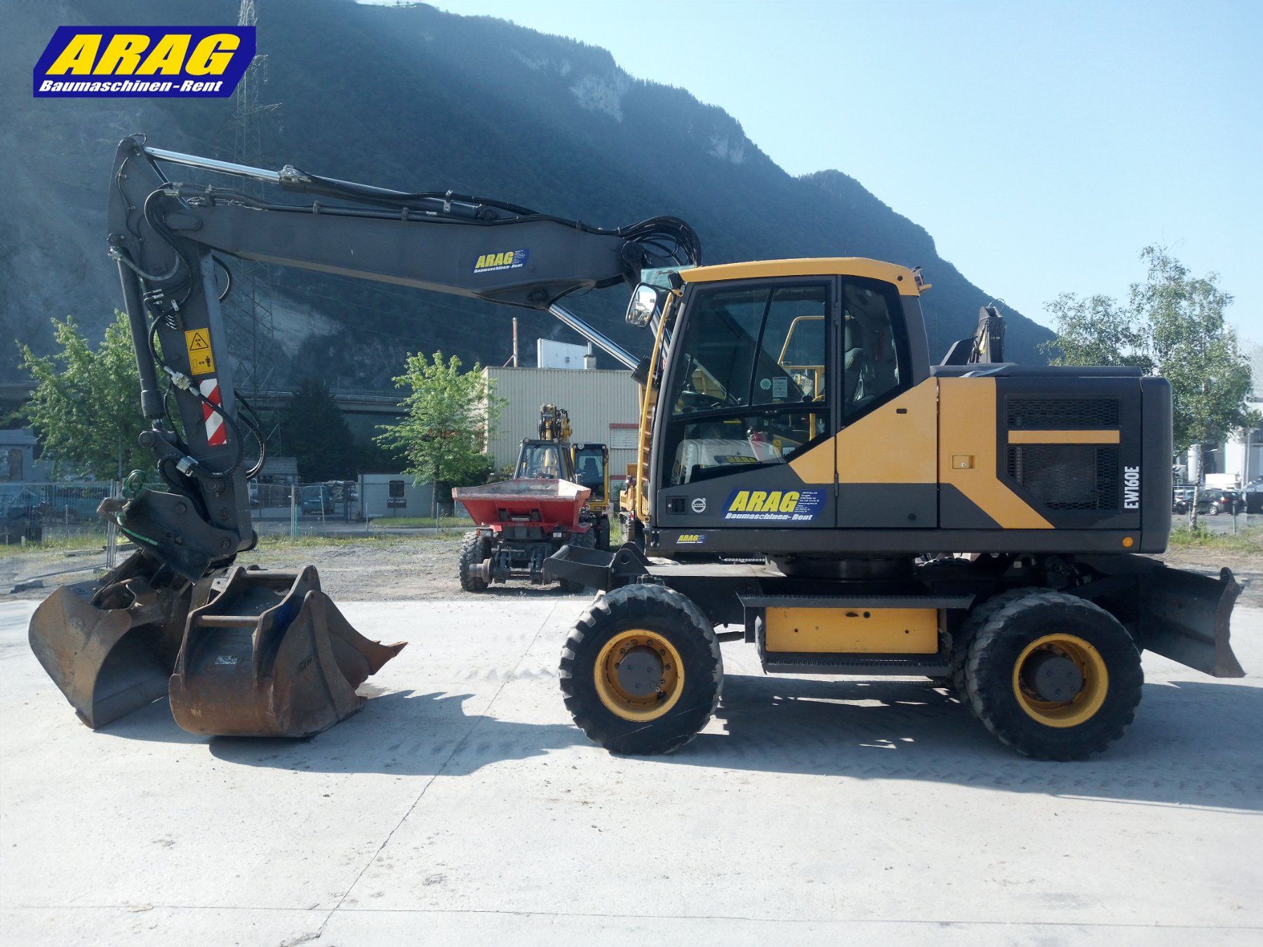 Volvo Escavatori: Volvo EW160E Mobilbagger – Usato da Hasle LU venduto da Arag08