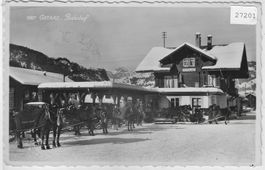 Gstaad - Bahnhof - Pferdeschlitten-Taxi