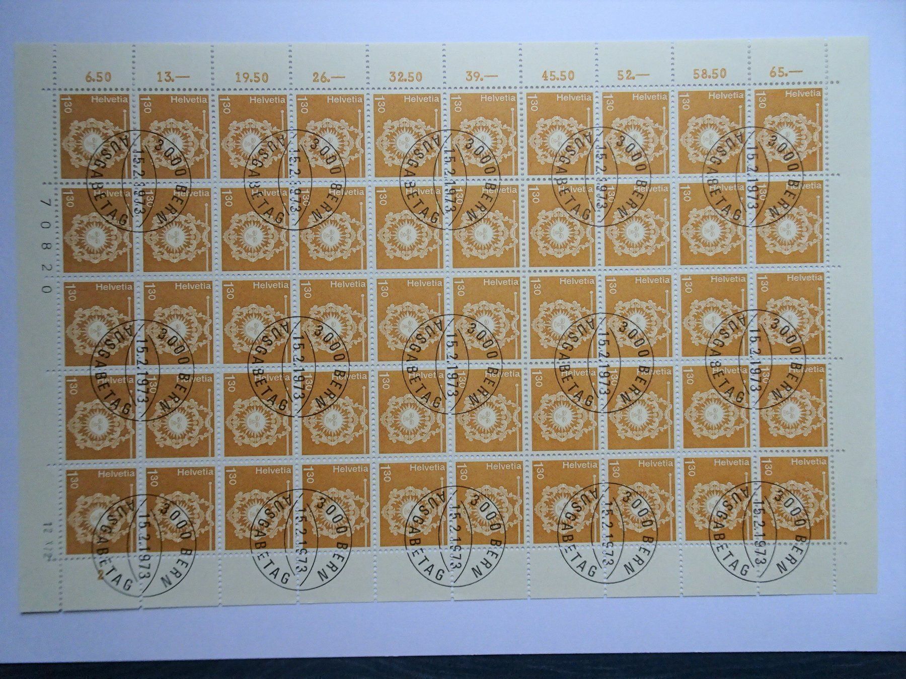 Alle Briefmarken: 1973 – Neu (gemäss Beschreibung) aus Aadorf von Chnorli-Furz