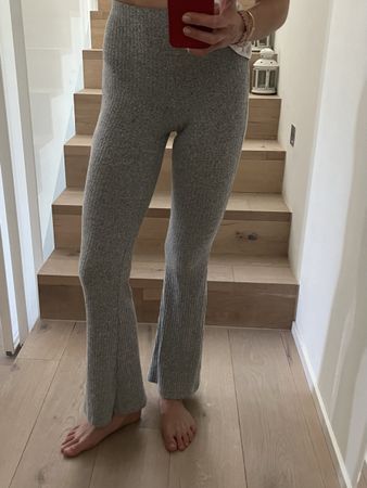 Topshop Strickhose, Grau, Grösse 34, wie neu!