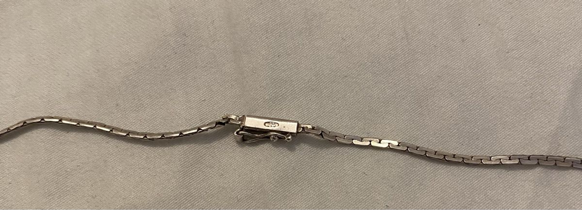 Catenine: Vintage Silber Kette 925 mit echte Steine – Usato da Pfungen venduto da Sheki56 1