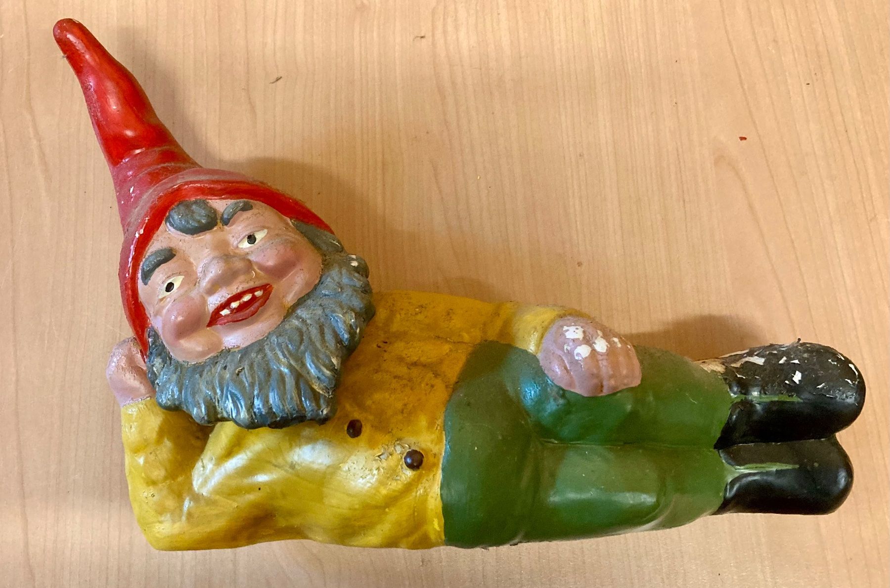 Statuette: Gartenzwerg antik - Der Faulenzer - – Difettoso da Rüegsauschachen venduto da Andyalfredo 4