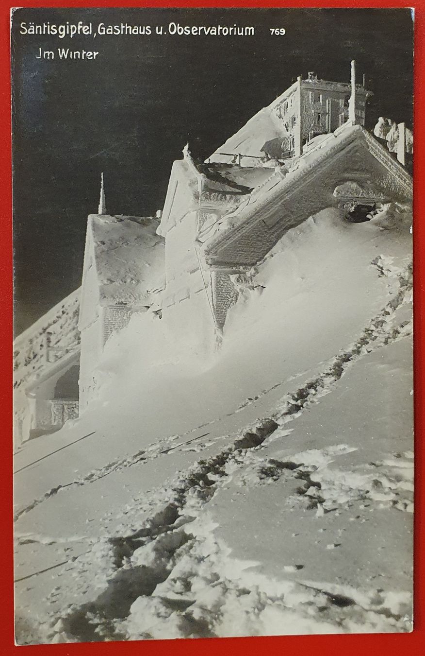 Cartoline postali: Säntis Gipfel 1926 - im Winter – Usato da Kreuzlingen venduto da Rschweiz1