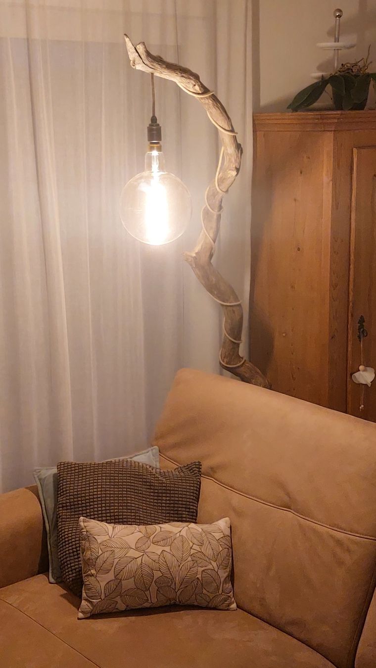 Lampen: Schwemmholz-Leselampe / Stehlampe Lightvine – Neu und originalverpackt aus Egnach von Oldwoodstyle 9