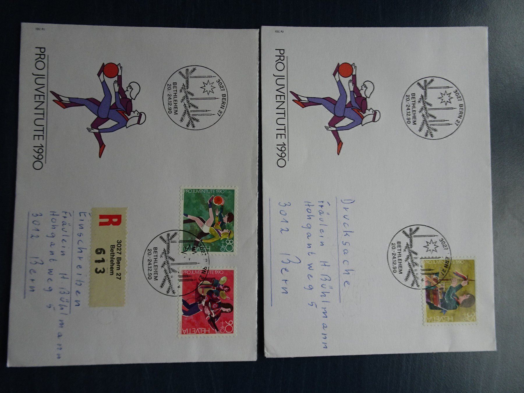 Alle Briefmarken: PJ 1990 – Gebraucht aus Aadorf von Chnorli-Furz