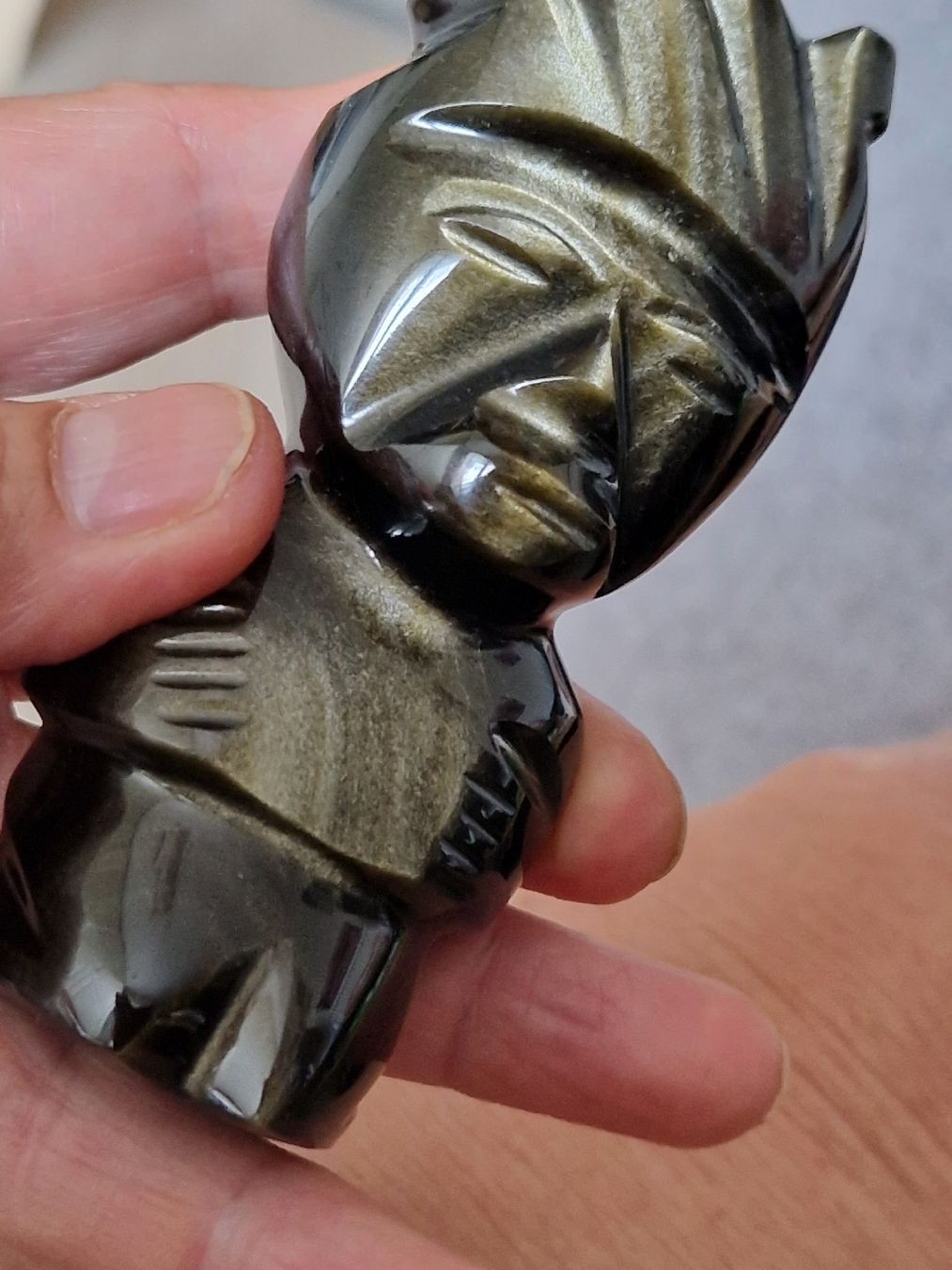 Statuette: obsidienne dorée azteque pierre de protection – Nuovo (secondo la descrizione) da SAXON venduto da Mariposita1428 2