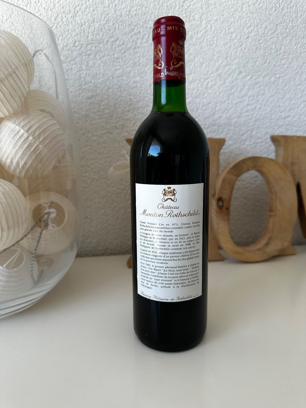 Mouton Rothschild Vino: Château Mouton Rothschild 1989 – Nuovo (secondo la descrizione) da Yens venduto da Rilou80 5